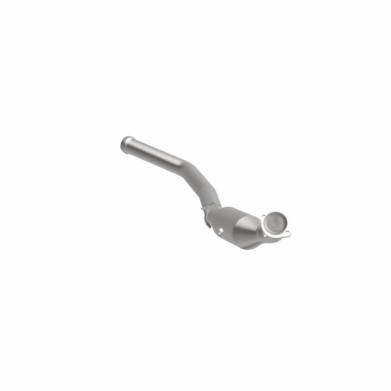 MagnaFlow 52172 oem grade direct-fit catalytic converter, front three-quarter view of the turntable spin