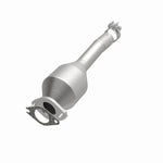 MagnaFlow 52270 oem grade direct-fit catalytic converter, opposite front three-quarter view of the turntable spin