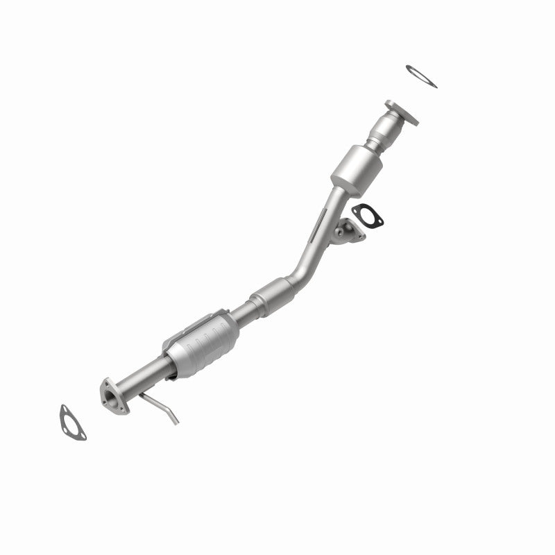 MagnaFlow 51391 oem grade direct-fit catalytic converter, rear view of the turntable spin