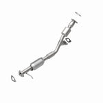 MagnaFlow 51391 oem grade direct-fit catalytic converter, rear view of the turntable spin