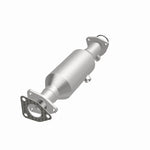 MagnaFlow 49258 oem grade direct-fit catalytic converter, opposite front three-quarter view of the turntable spin