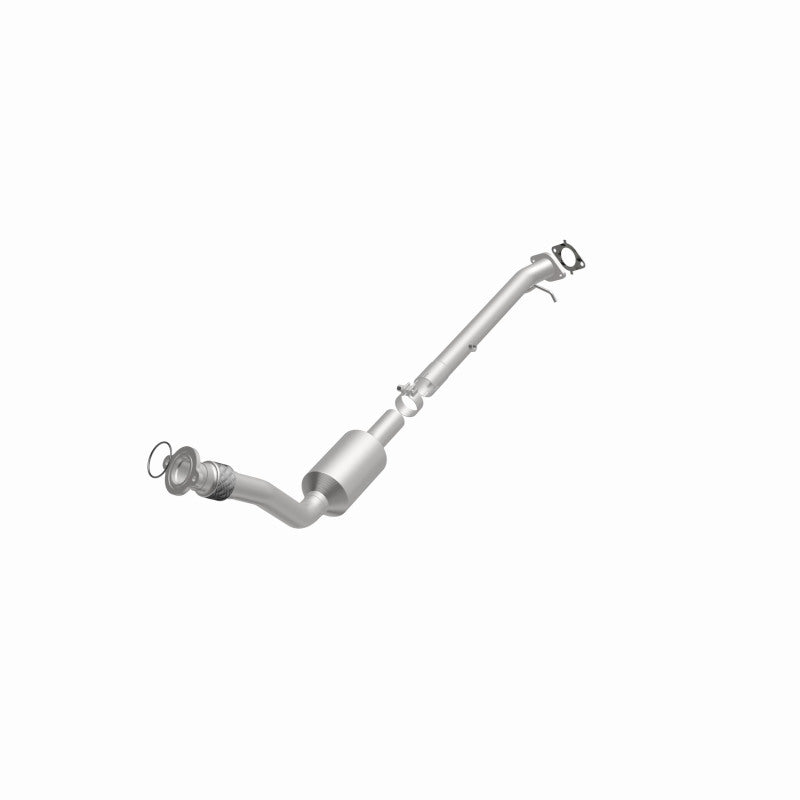 MagnaFlow 4451208 carb direct-fit catalytic converter, opposite front three-quarter view of the turntable spin