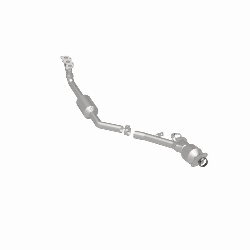 MagnaFlow 5481334 carb manifold converter, rear three-quarter view of the turntable spin