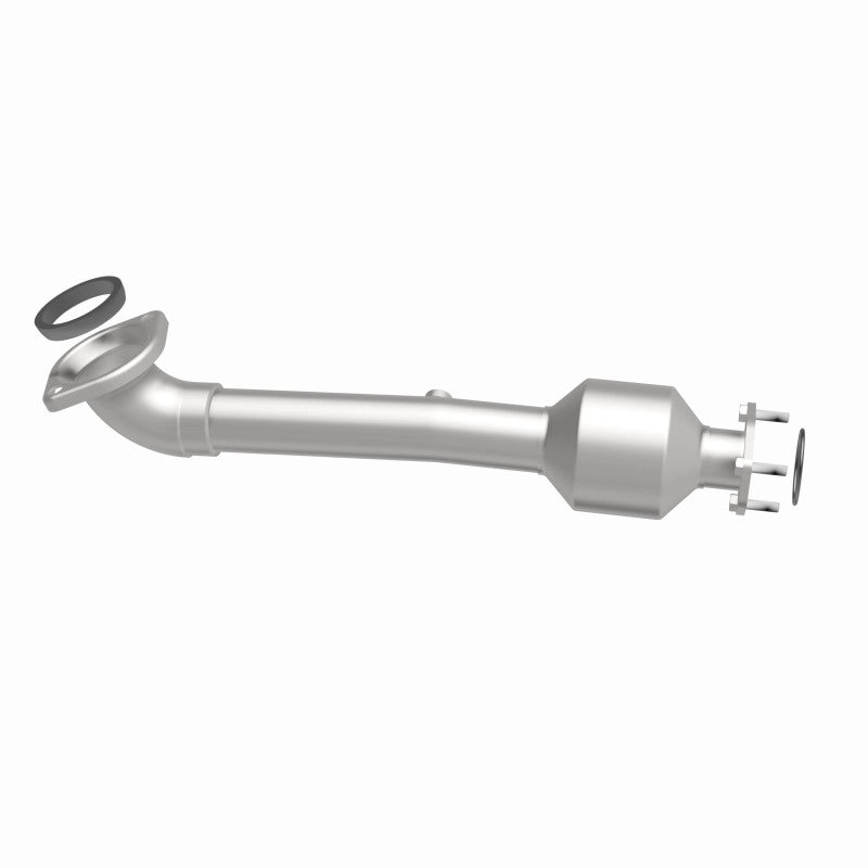 MagnaFlow 52019 oem grade direct-fit catalytic converter, side view of the turntable spin