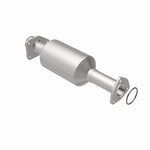 MagnaFlow 5461026 carb direct-fit catalytic converter, rear view of the turntable spin