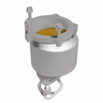 MagnaFlow 50160 hm grade manifold converter, side view of the turntable spin
