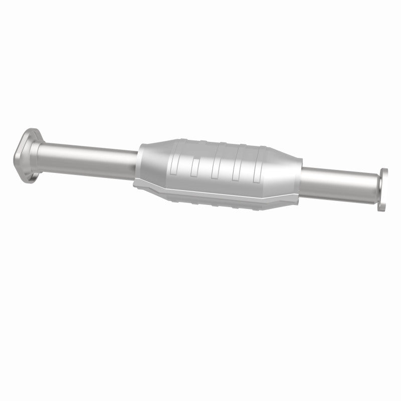 MagnaFlow 49570 oem grade direct-fit catalytic converter, side view of the turntable spin