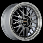 BBS LM 18x8 5x114.3 ET40 Diamond Black Center / Machined Lip Wheel -82mm PFS/Clip Required