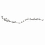 MagnaFlow 5411665 carb direct-fit catalytic converter, side view of the turntable spin