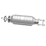 MagnaFlow 49653 oem grade direct-fit catalytic converter, side view of the turntable spin