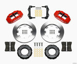 Wilwood Narrow Superlite 4R Front Kit 12.19in Drilled Red 82-86 Jeep CJ