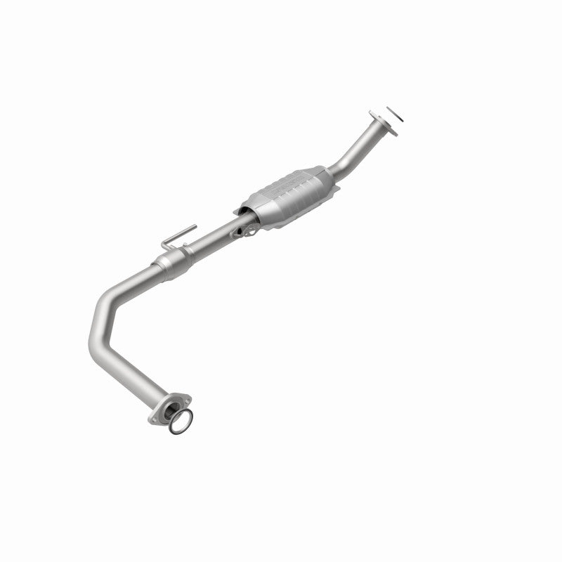 MagnaFlow 49118 oem grade direct-fit catalytic converter, rear view of the turntable spin