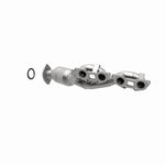MagnaFlow 5531868 carb manifold converter, opposite rear three-quarter view of the turntable spin