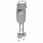 MagnaFlow 50219 hm grade direct-fit catalytic converter, rear three-quarter view of the turntable spin