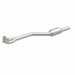 MagnaFlow 51112 oem grade direct-fit catalytic converter, front three-quarter view of the turntable spin