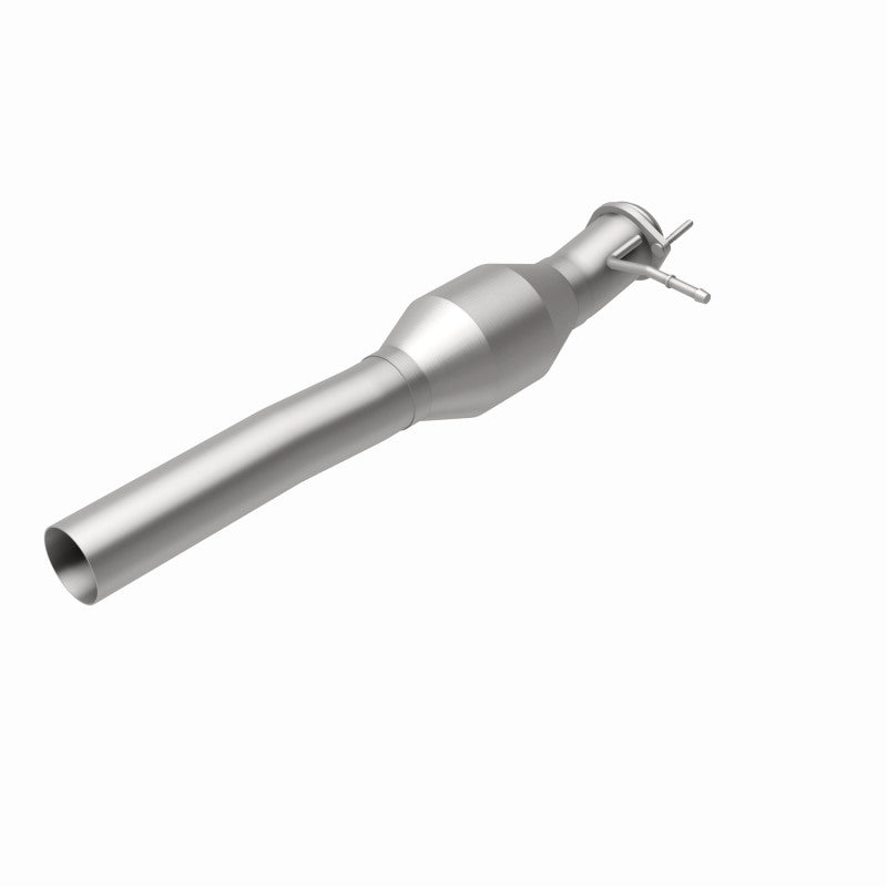 MagnaFlow 60512 oem grade direct-fit catalytic converter, rear view of the turntable spin