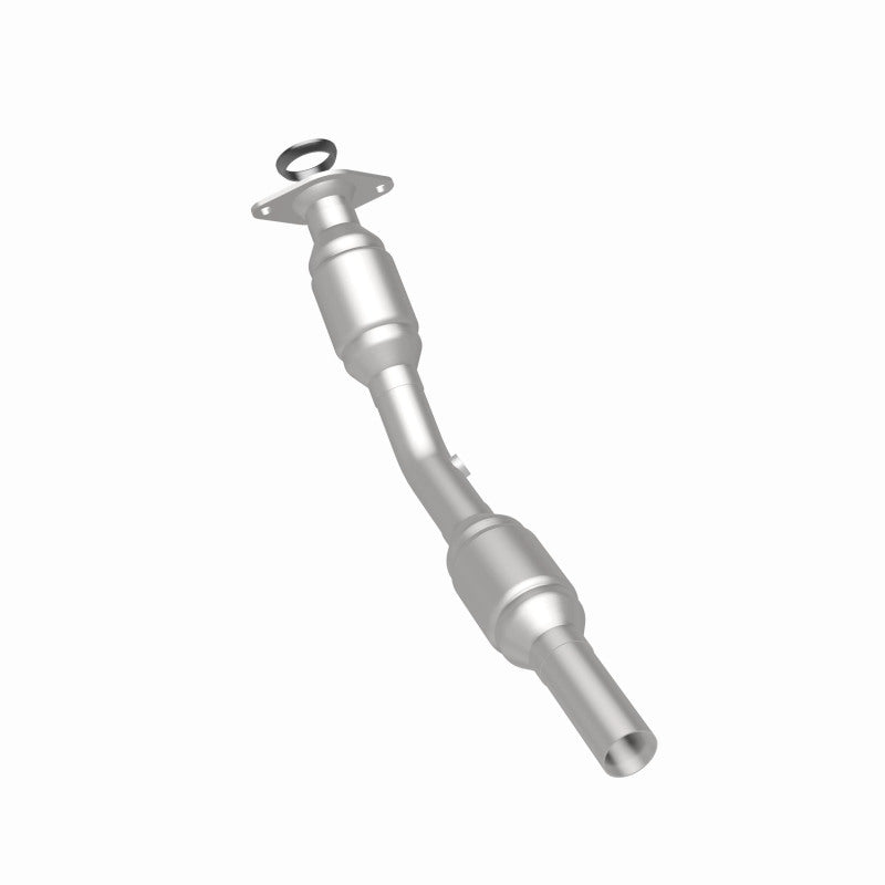 MagnaFlow 49461 oem grade direct-fit catalytic converter, rear three-quarter view of the turntable spin