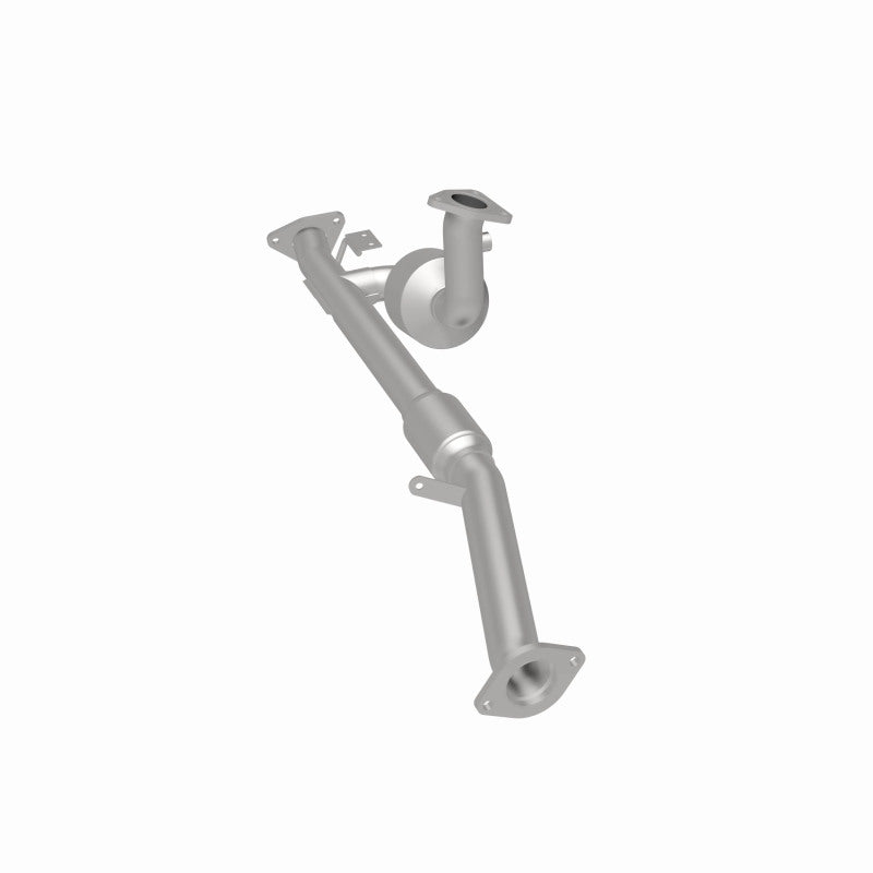 MagnaFlow 24405 hm grade direct-fit catalytic converter, rear three-quarter view of the turntable spin