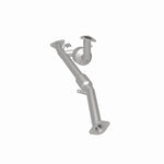 MagnaFlow 24405 hm grade direct-fit catalytic converter, rear three-quarter view of the turntable spin