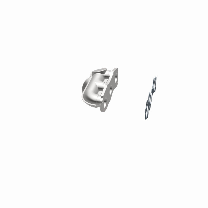 MagnaFlow 452721 carb manifold converter, opposite side view of the turntable spin