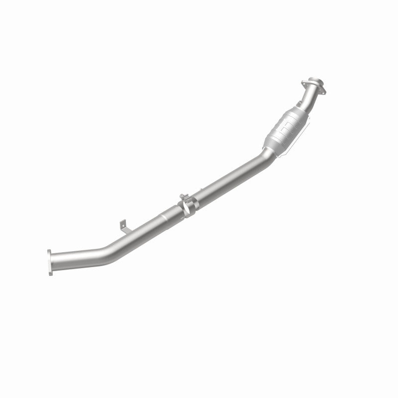 MagnaFlow 93993 hm grade direct-fit catalytic converter, rear view of the turntable spin