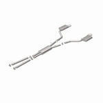 MagnaFlow 15628 street series cat-back exhaust, rear view of the turntable spin