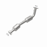 MagnaFlow 5582626 carb direct-fit catalytic converter, rear view of the turntable spin