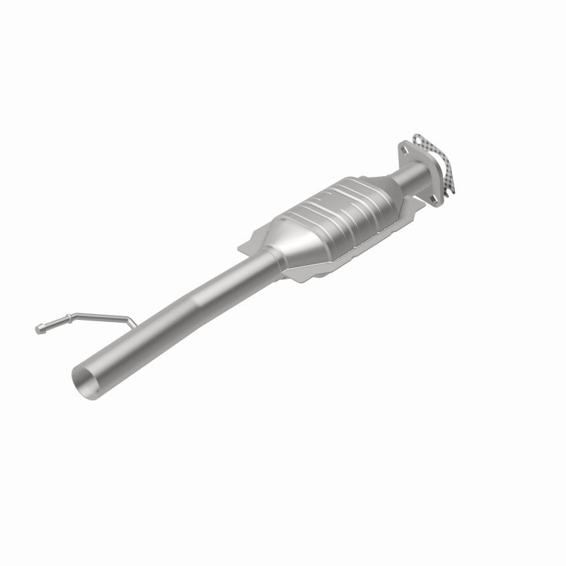 MagnaFlow 49419 oem grade direct-fit catalytic converter, rear view of the turntable spin