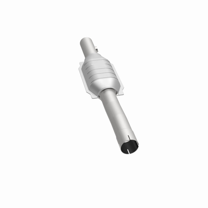MagnaFlow 447222 carb direct-fit catalytic converter, opposite side view of the turntable spin