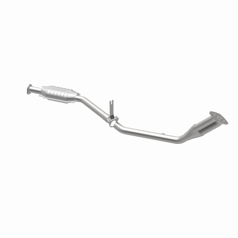 MagnaFlow 23551 epa direct-fit catalytic converter, opposite rear three-quarter view of the turntable spin