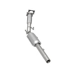 MagnaFlow 24333 hm grade direct-fit catalytic converter, rear three-quarter view of the turntable spin