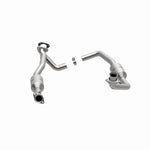 MagnaFlow 447378 carb direct-fit catalytic converter, opposite side view of the turntable spin