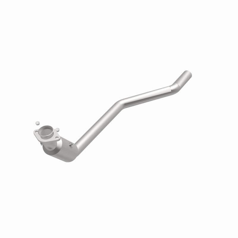 MagnaFlow 52076 oem grade direct-fit catalytic converter, opposite front three-quarter view of the turntable spin