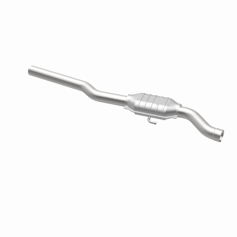 MagnaFlow 93276 epa direct-fit catalytic converter, opposite rear three-quarter view of the turntable spin