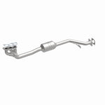 MagnaFlow 52203 oem grade manifold converter, front three-quarter view of the turntable spin