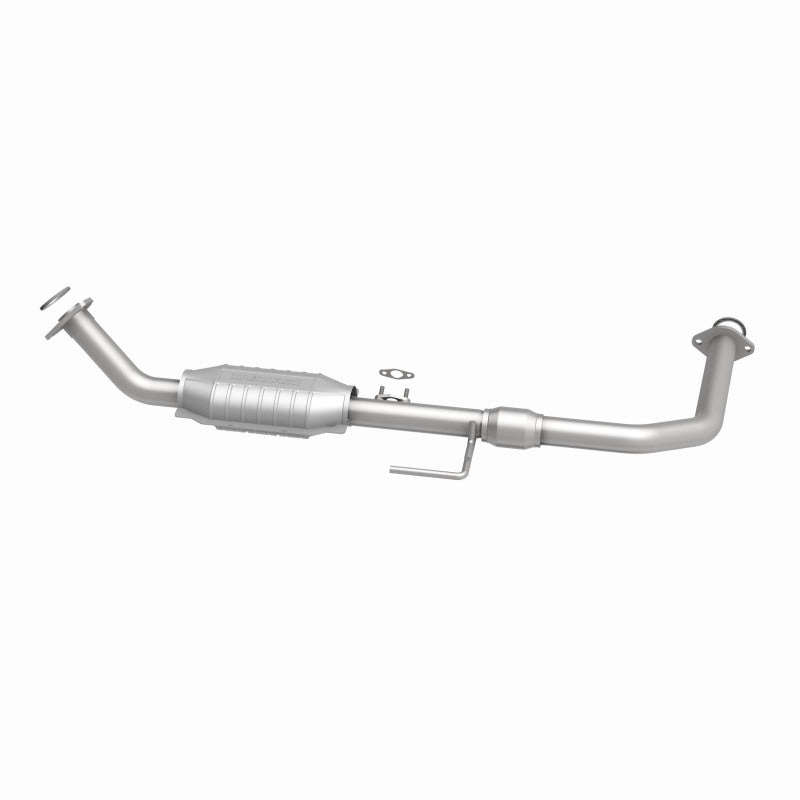 MagnaFlow 447173 carb direct-fit catalytic converter, side view of the turntable spin