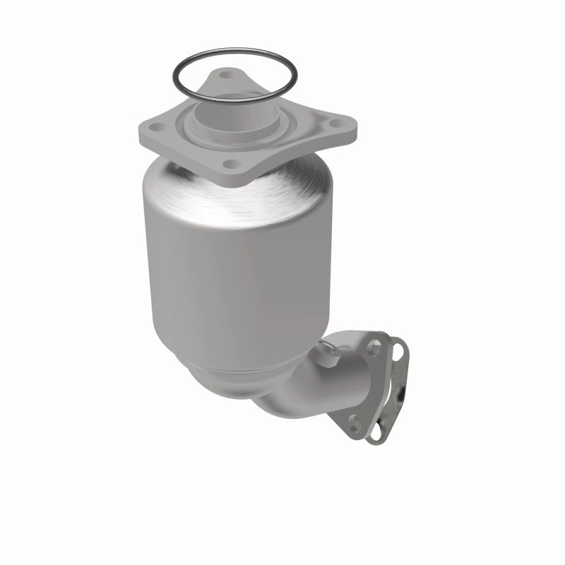 MagnaFlow 49322 oem grade direct-fit catalytic converter, rear view of the turntable spin