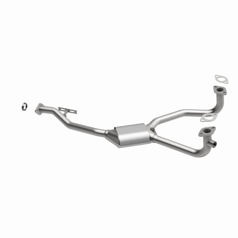 MagnaFlow 23868 epa direct-fit catalytic converter, opposite rear three-quarter view of the turntable spin