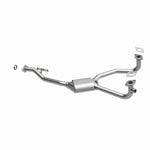 MagnaFlow 23868 epa direct-fit catalytic converter, opposite rear three-quarter view of the turntable spin
