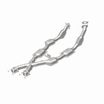 MagnaFlow 93348 hm grade direct-fit catalytic converter, rear view of the turntable spin