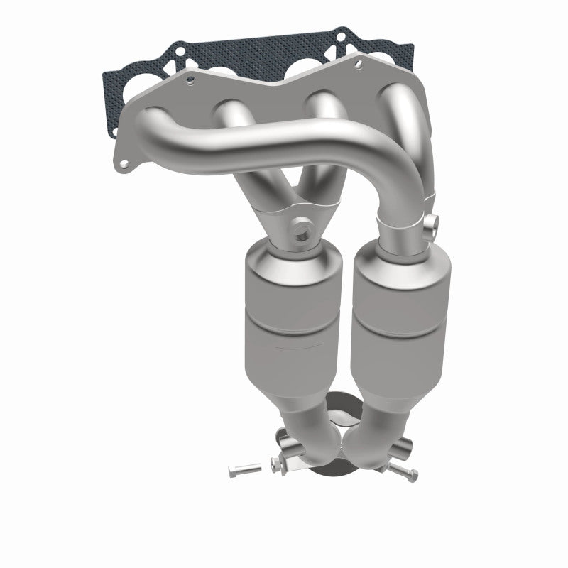 MagnaFlow 51830 oem grade manifold converter, opposite side view of the turntable spin