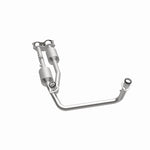 MagnaFlow 4451453 carb direct-fit catalytic converter, opposite side view of the turntable spin