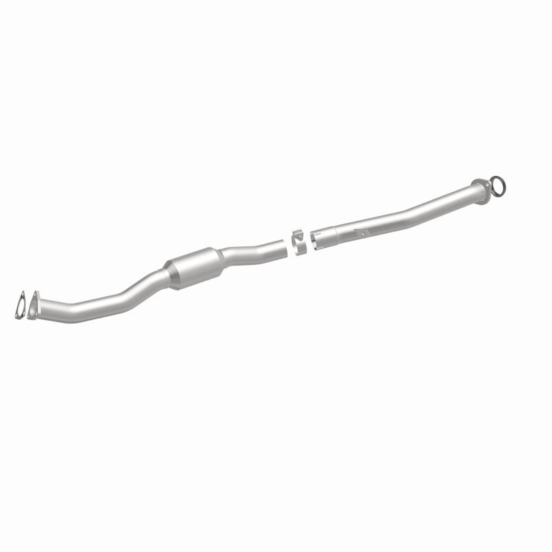 MagnaFlow 52726 oem grade direct-fit catalytic converter, front three-quarter view of the turntable spin