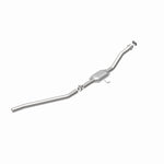 MagnaFlow 3391274 carb direct-fit catalytic converter, rear view of the turntable spin