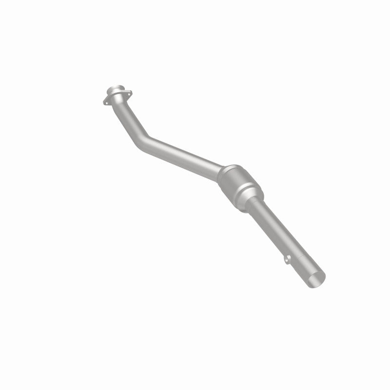 MagnaFlow 24520 hm grade direct-fit catalytic converter, rear three-quarter view of the turntable spin