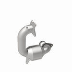 MagnaFlow 52438 oem grade direct-fit catalytic converter, opposite side view of the turntable spin