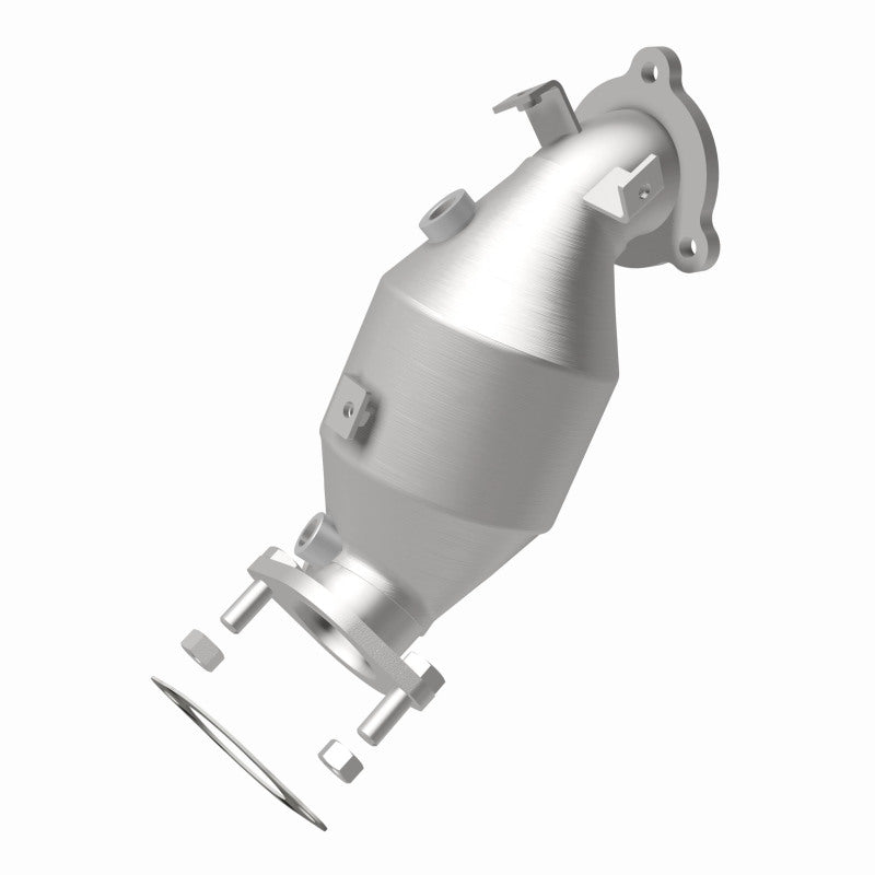 MagnaFlow 49251 oem grade direct-fit catalytic converter, rear view of the turntable spin