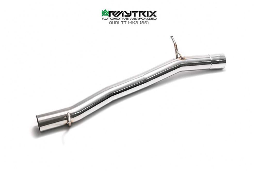 ARMYTRIX Stainless Steel Valvetronic Catback Exhaust System Dual Matte Black Tips For Audi TT MK3 8S 2015-2021