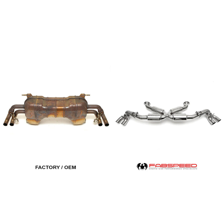 Fabspeed Supersport X-Pipe Exhaust System for Audi R8 V8 (2014-2015)