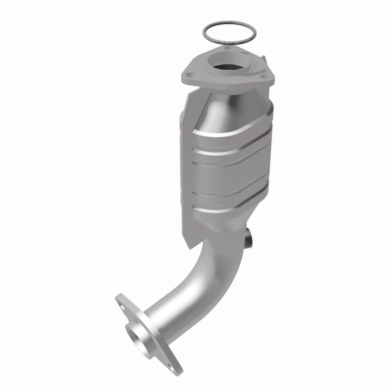 MagnaFlow 23112 hm grade direct-fit catalytic converter, rear view of the turntable spin